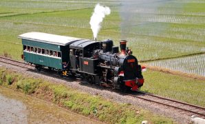 kereta uap tua di Ambarawa
