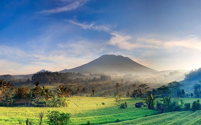 wisata di area vulkanik bali